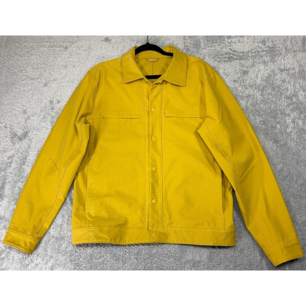 Lululemon City Excursion Jacket Mens Large L Mustard Parachute Yellow Casual